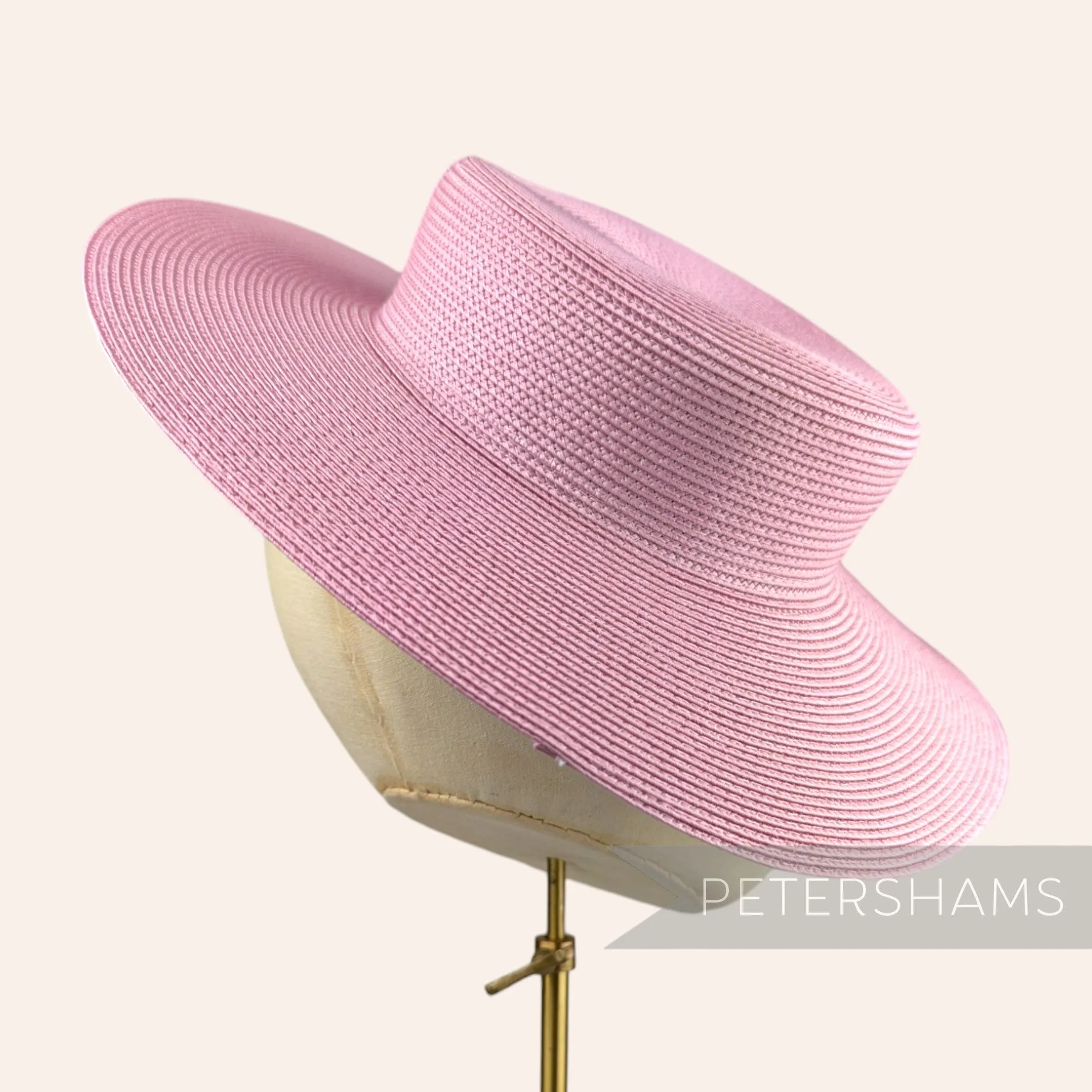 Small Brim Polybraid Boater Fascinator Hat Base