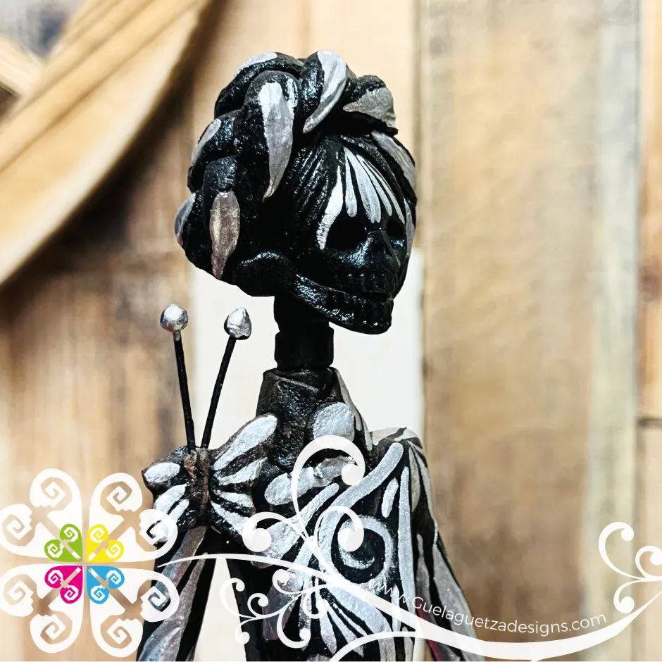Small Clay Catrina Michoacana - Capula Clay Home