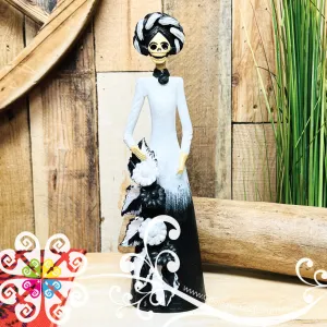 Small Clay Catrina Michoacana - Capula Clay Home