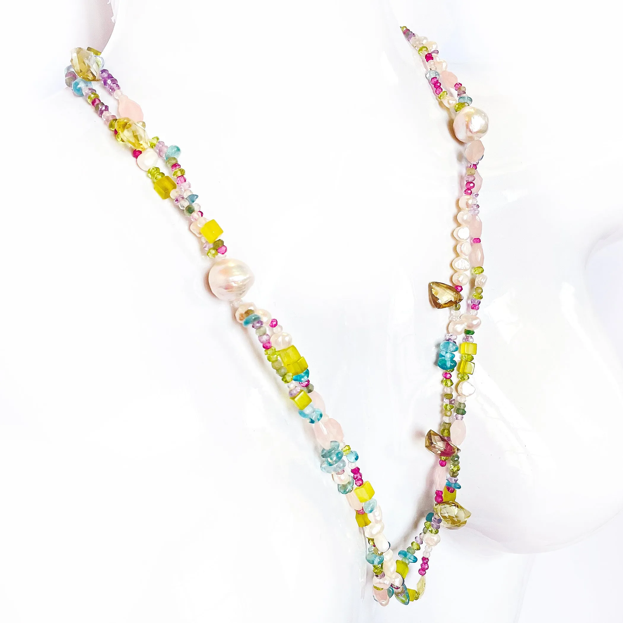 Spring Mix Gemstone Necklace