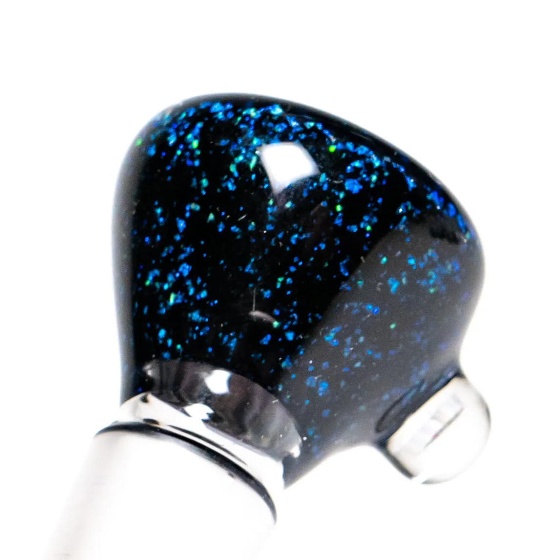 Steve H - 18mm Slide - Crushed Opal - Rasta Star Flower