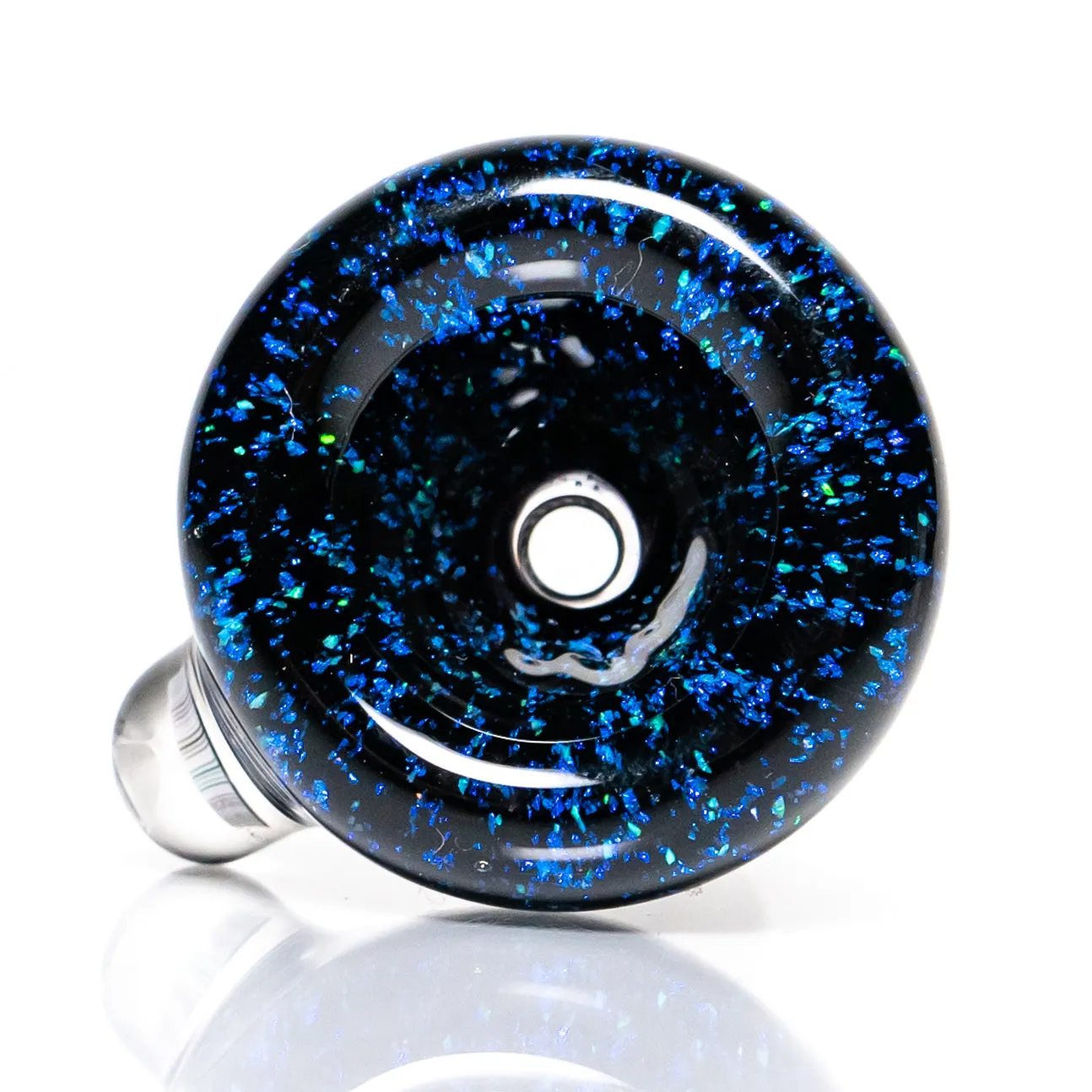 Steve H - 18mm Slide - Crushed Opal - Rasta Star Flower