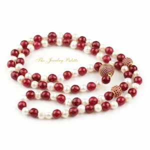 White pearl and agate beads tasbeeh (rosary)
