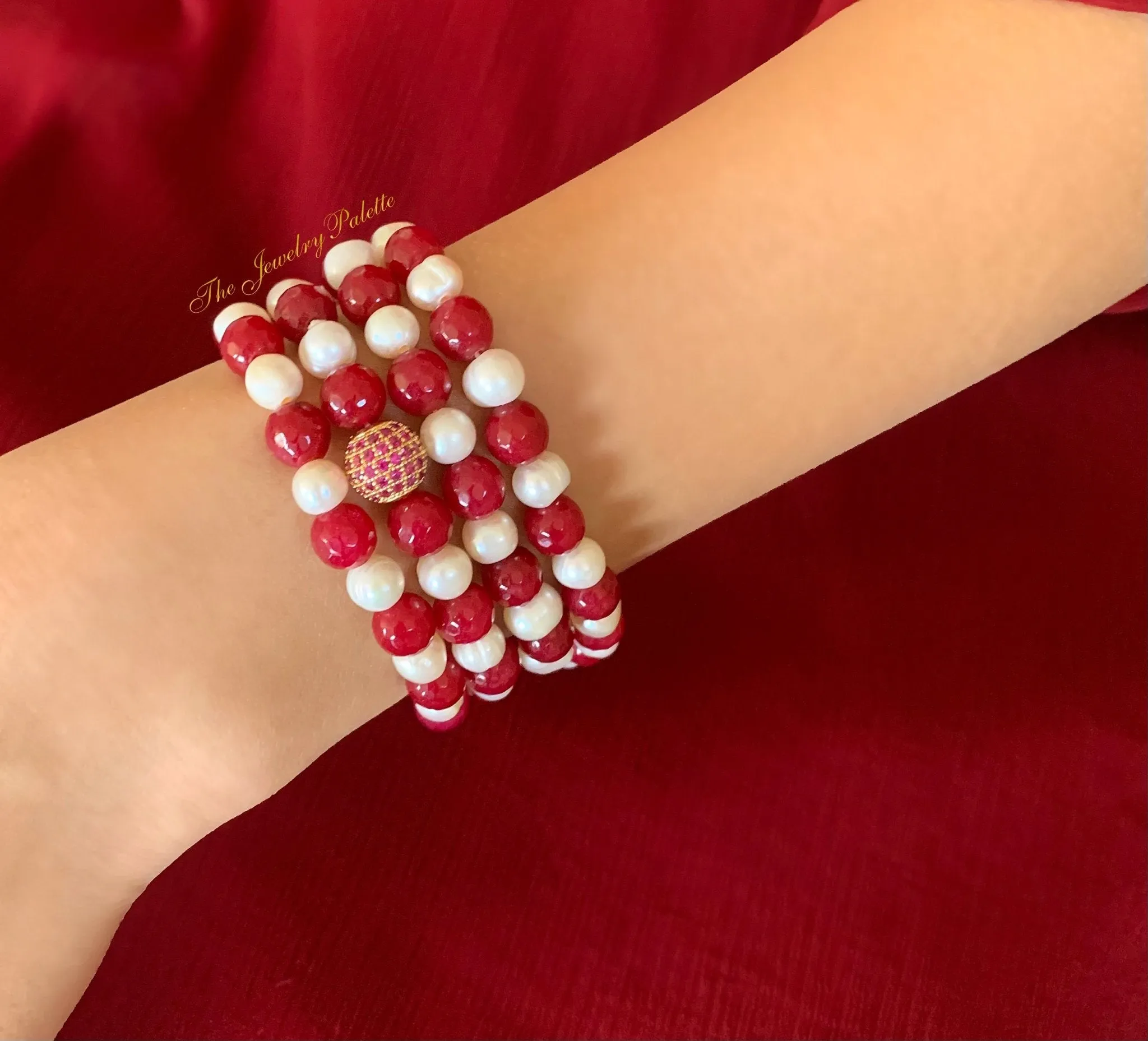 White pearl and agate beads tasbeeh (rosary)