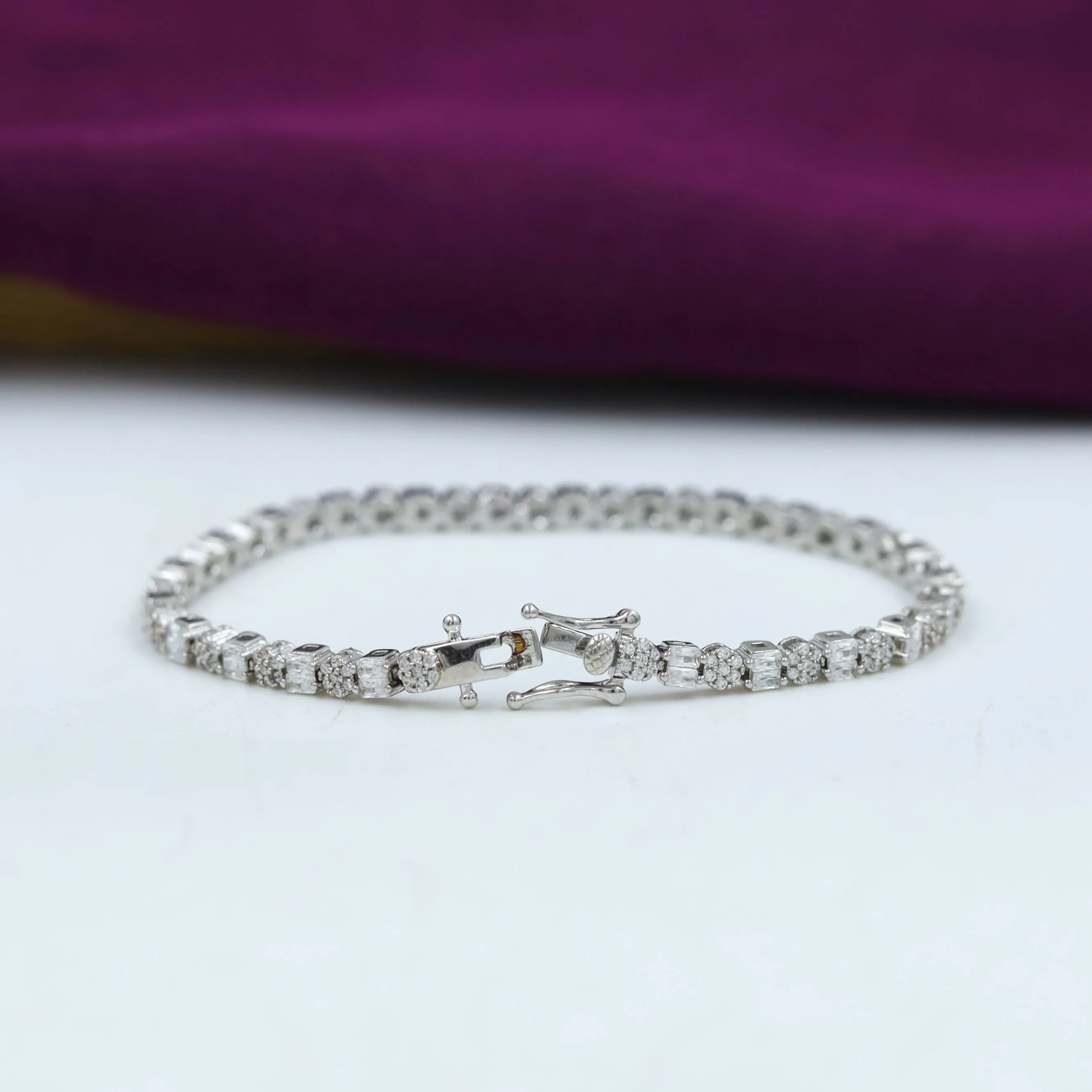 Zircon/AD Tennis Bracelet 13019-34